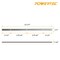Powertec 12 In HSS Planer Blades for Central Machinery Planer 95082, 2PK 12804-2 - alternate 4